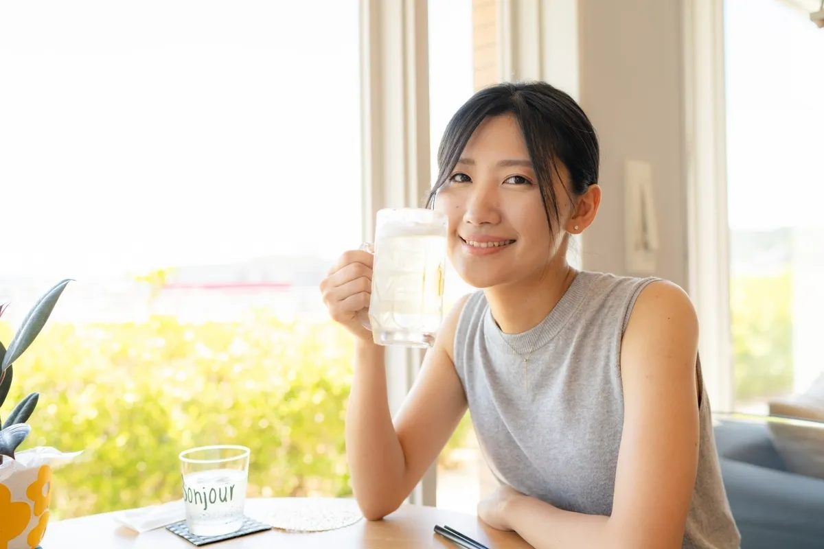 ハイボールと女性