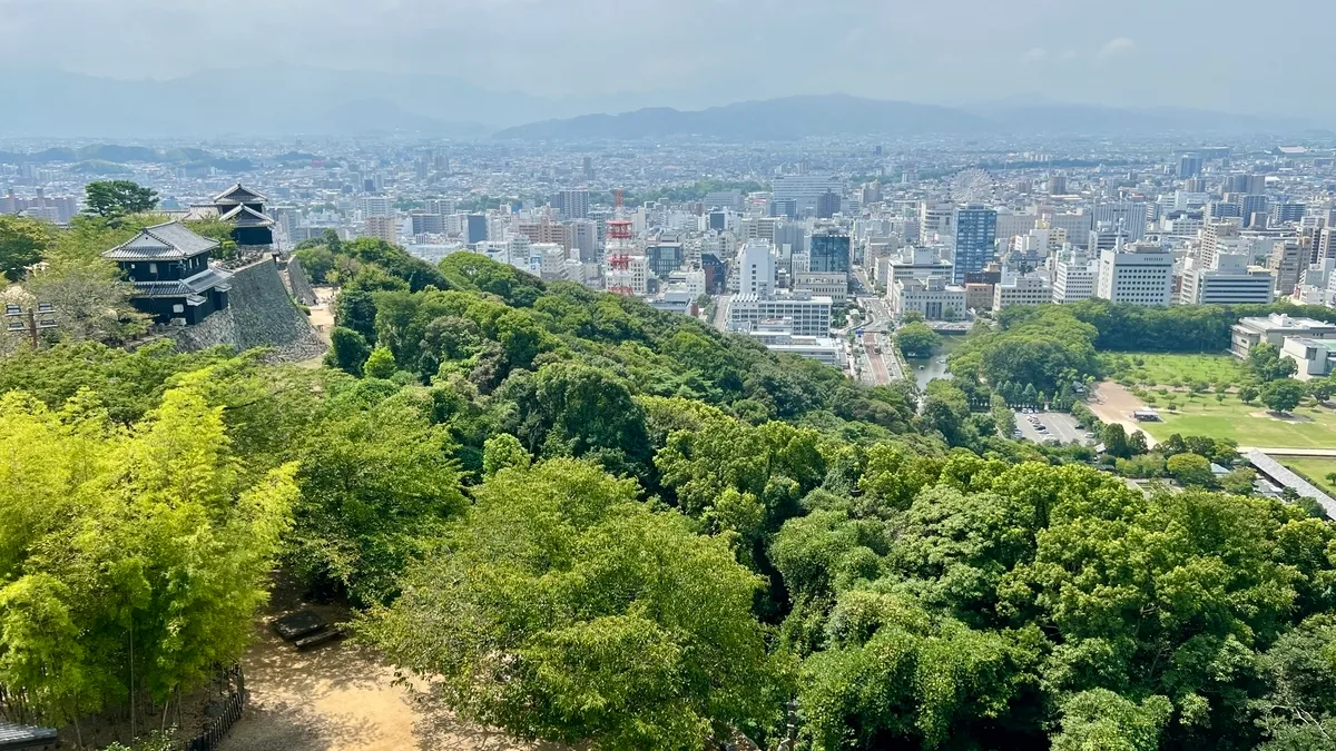 松山市街を臨む眺望