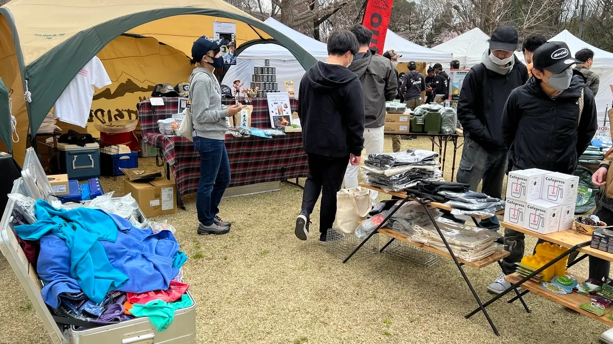 アパレルのブース
