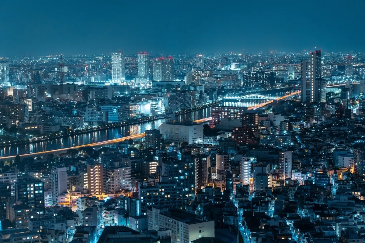 スカイツリーから見える夜景