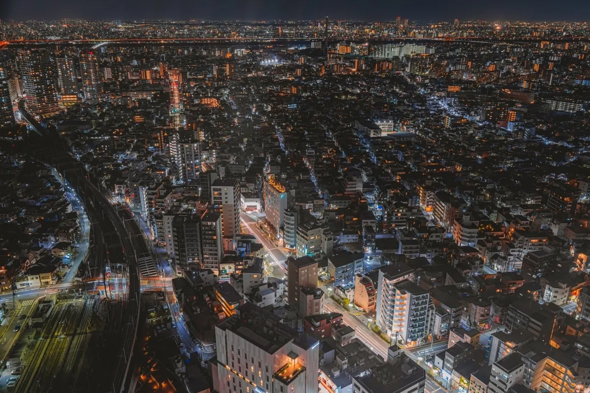 スカイツリーから見える夜景
